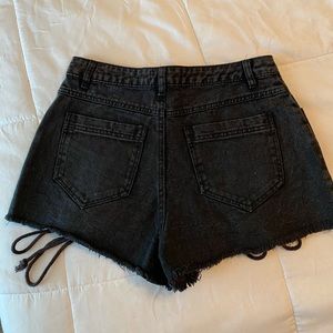 Black Jean Shorts from boutique